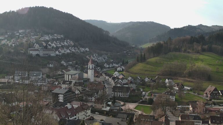 Dieses Bild zeigt eine Webcam-Aufnahme von Ottenhöfen, aufgenommen am Samstag, den 21.03.2026 um 08:40 Uhr