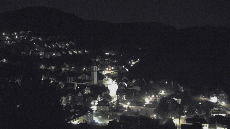 Dieses Bild zeigt eine Webcam-Aufnahme von Ottenhöfen, aufgenommen am Donnerstag, den 09.07.2026 um 03:30 Uhr