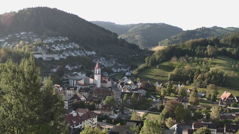Dieses Bild zeigt eine Webcam-Aufnahme von Ottenhöfen, aufgenommen am Dienstag, den 22.09.2026 um 08:50 Uhr