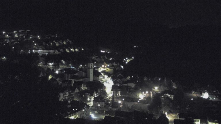 Dieses Bild zeigt eine Webcam-Aufnahme von Ottenhöfen, aufgenommen am Sonntag, den 18.10.2026 um 01:00 Uhr