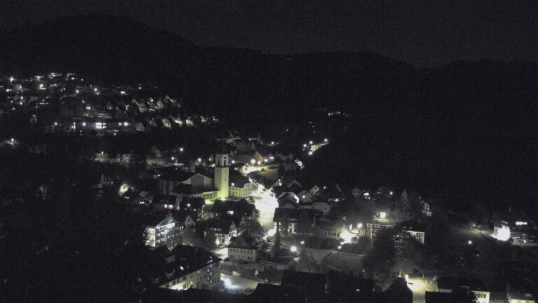 Dieses Bild zeigt eine Webcam-Aufnahme von Ottenhöfen, aufgenommen am Montag, den 12.10.2026 um 22:30 Uhr