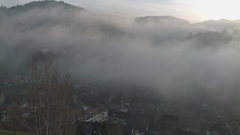 Dieses Bild zeigt eine Webcam-Aufnahme von Ottenhöfen, aufgenommen am Freitag, den 12.12.2025 um 15:30 Uhr