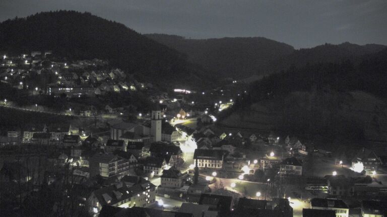 Dieses Bild zeigt eine Webcam-Aufnahme von Ottenhöfen, aufgenommen am Mittwoch, den 04.03.2026 um 00:30 Uhr