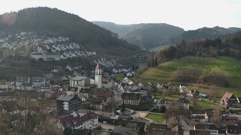 Dieses Bild zeigt eine Webcam-Aufnahme von Ottenhöfen, aufgenommen am Samstag, den 21.03.2026 um 08:10 Uhr