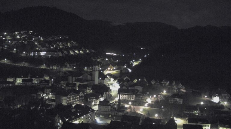 Dieses Bild zeigt eine Webcam-Aufnahme von Ottenhöfen, aufgenommen am Donnerstag, den 26.03.2026 um 23:30 Uhr