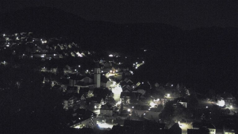 Dieses Bild zeigt eine Webcam-Aufnahme von Ottenhöfen, aufgenommen am Samstag, den 19.09.2026 um 00:30 Uhr