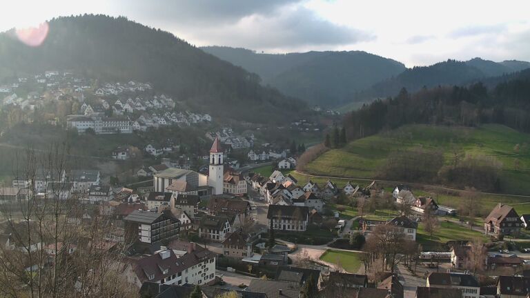 Dieses Bild zeigt eine Webcam-Aufnahme von Ottenhöfen, aufgenommen am Sonntag, den 22.03.2026 um 08:20 Uhr