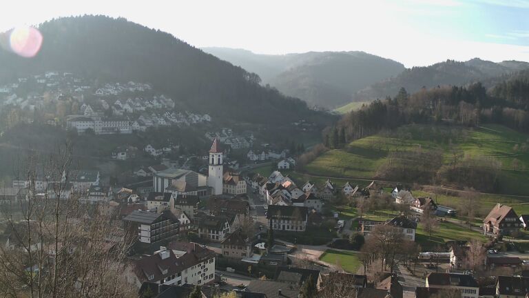 Dieses Bild zeigt eine Webcam-Aufnahme von Ottenhöfen, aufgenommen am Donnerstag, den 19.03.2026 um 08:10 Uhr