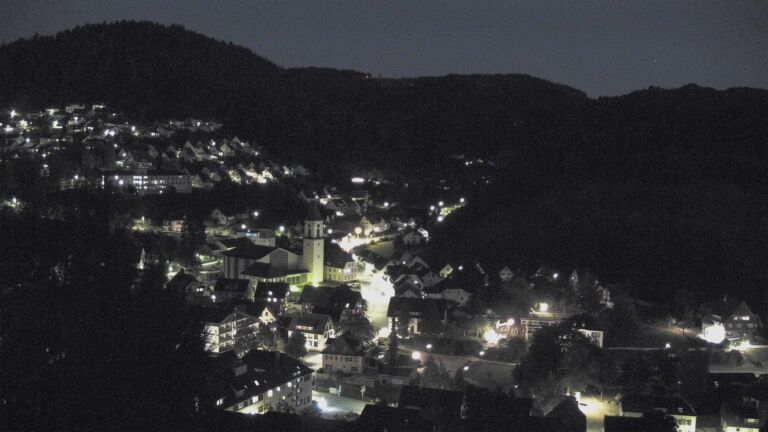 Dieses Bild zeigt eine Webcam-Aufnahme von Ottenhöfen, aufgenommen am Samstag, den 05.09.2026 um 21:00 Uhr