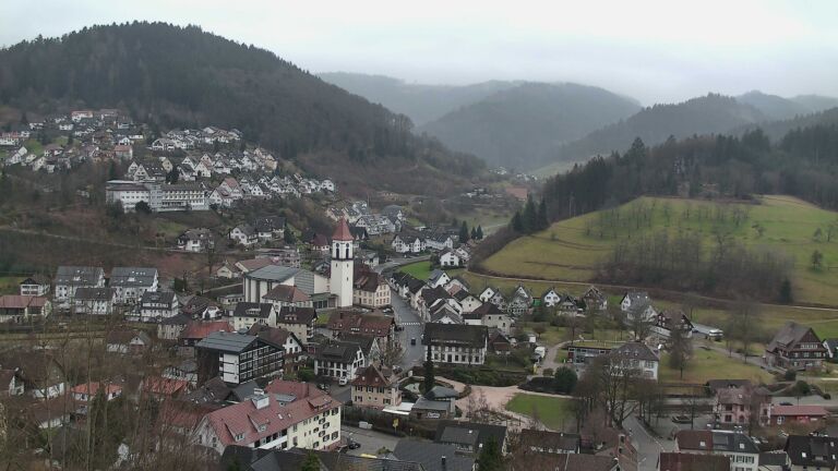 Dieses Bild zeigt eine Webcam-Aufnahme von Ottenhöfen, aufgenommen am Freitag, den 20.02.2026 um 16:40 Uhr