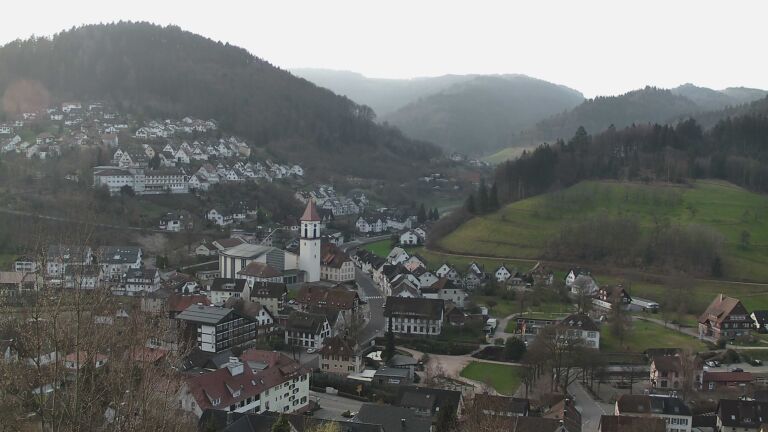 Dieses Bild zeigt eine Webcam-Aufnahme von Ottenhöfen, aufgenommen am Montag, den 09.03.2026 um 08:00 Uhr