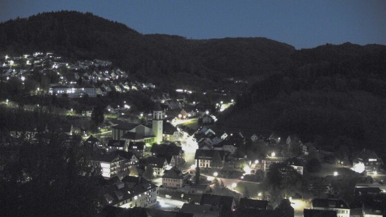 Dieses Bild zeigt eine Webcam-Aufnahme von Ottenhöfen, aufgenommen am Sonntag, den 26.04.2026 um 21:30 Uhr