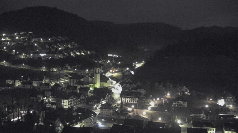 Dieses Bild zeigt eine Webcam-Aufnahme von Ottenhöfen, aufgenommen am Sonntag, den 01.02.2026 um 05:30 Uhr