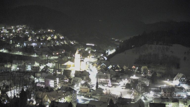 Dieses Bild zeigt eine Webcam-Aufnahme von Ottenhöfen, aufgenommen am Dienstag, den 06.01.2026 um 20:50 Uhr