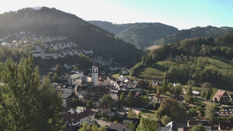 Dieses Bild zeigt eine Webcam-Aufnahme von Ottenhöfen, aufgenommen am Samstag, den 26.09.2026 um 09:50 Uhr