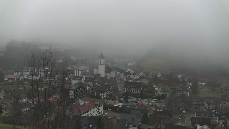 Dieses Bild zeigt eine Webcam-Aufnahme von Ottenhöfen, aufgenommen am Samstag, den 13.12.2025 um 10:10 Uhr