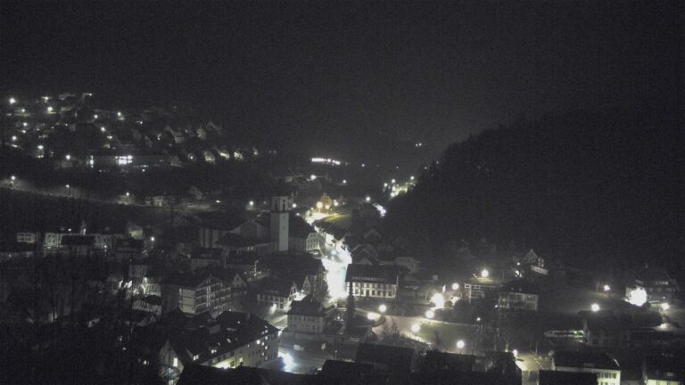 Dieses Bild zeigt eine Webcam-Aufnahme von Ottenhöfen, aufgenommen am Dienstag, den 24.02.2026 um 00:30 Uhr