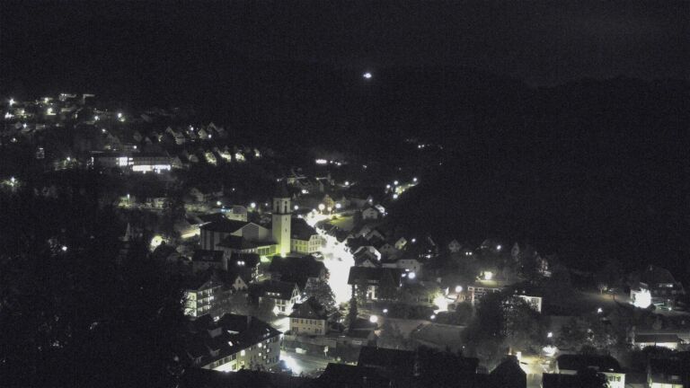 Dieses Bild zeigt eine Webcam-Aufnahme von Ottenhöfen, aufgenommen am Samstag, den 17.10.2026 um 06:50 Uhr