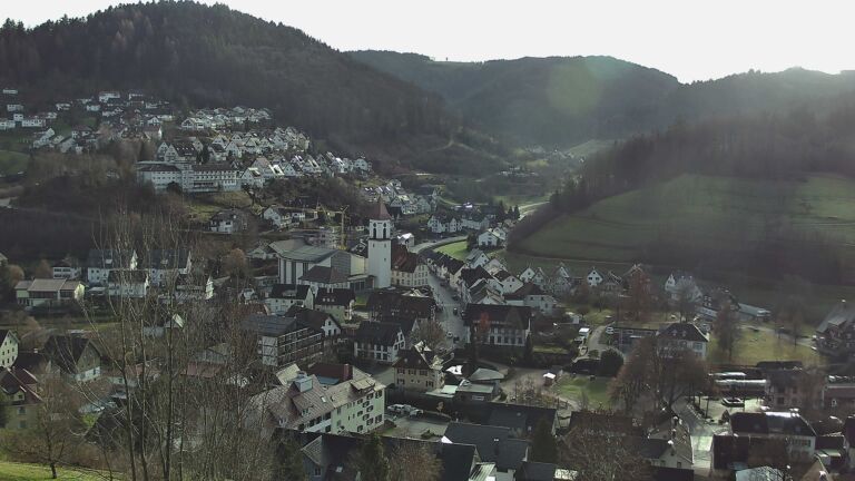 Dieses Bild zeigt eine Webcam-Aufnahme von Ottenhöfen, aufgenommen am Mittwoch, den 17.12.2025 um 12:40 Uhr