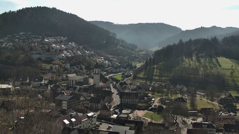 Dieses Bild zeigt eine Webcam-Aufnahme von Ottenhöfen, aufgenommen am Donnerstag, den 26.02.2026 um 12:20 Uhr