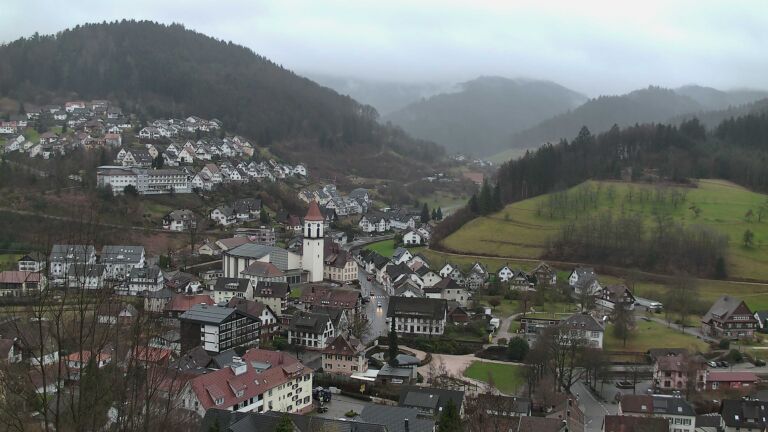 Dieses Bild zeigt eine Webcam-Aufnahme von Ottenhöfen, aufgenommen am Dienstag, den 24.02.2026 um 08:10 Uhr