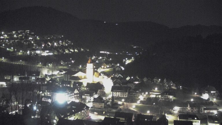 Dieses Bild zeigt eine Webcam-Aufnahme von Ottenhöfen, aufgenommen am Freitag, den 06.03.2026 um 19:30 Uhr