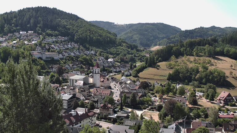 Dieses Bild zeigt eine Webcam-Aufnahme von Ottenhöfen, aufgenommen am Freitag, den 07.08.2026 um 11:10 Uhr