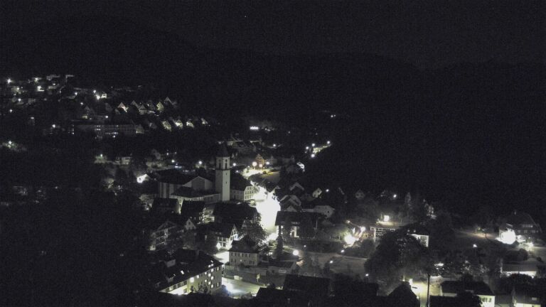 Dieses Bild zeigt eine Webcam-Aufnahme von Ottenhöfen, aufgenommen am Mittwoch, den 12.08.2026 um 01:30 Uhr