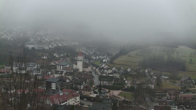 Dieses Bild zeigt eine Webcam-Aufnahme von Ottenhöfen, aufgenommen am Donnerstag, den 29.01.2026 um 09:10 Uhr