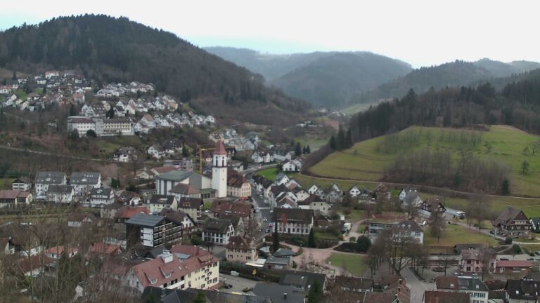 Dieses Bild zeigt eine Webcam-Aufnahme von Ottenhöfen, aufgenommen am Mittwoch, den 24.12.2025 um 09:20 Uhr