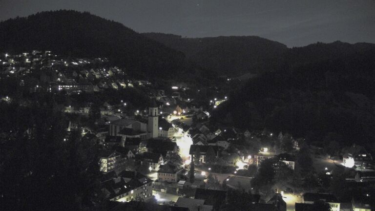 Dieses Bild zeigt eine Webcam-Aufnahme von Ottenhöfen, aufgenommen am Donnerstag, den 24.09.2026 um 23:00 Uhr