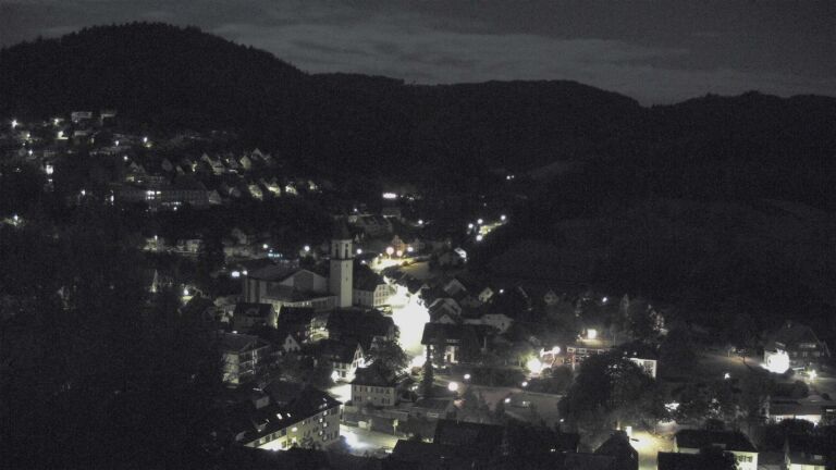 Dieses Bild zeigt eine Webcam-Aufnahme von Ottenhöfen, aufgenommen am Dienstag, den 01.09.2026 um 02:00 Uhr