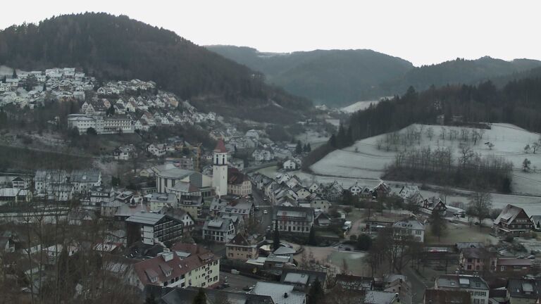 Dieses Bild zeigt eine Webcam-Aufnahme von Ottenhöfen, aufgenommen am Montag, den 29.12.2025 um 08:50 Uhr