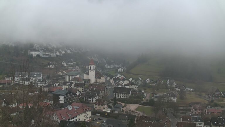 Dieses Bild zeigt eine Webcam-Aufnahme von Ottenhöfen, aufgenommen am Dienstag, den 03.02.2026 um 09:00 Uhr