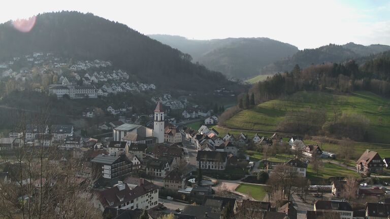 Dieses Bild zeigt eine Webcam-Aufnahme von Ottenhöfen, aufgenommen am Montag, den 23.03.2026 um 08:20 Uhr