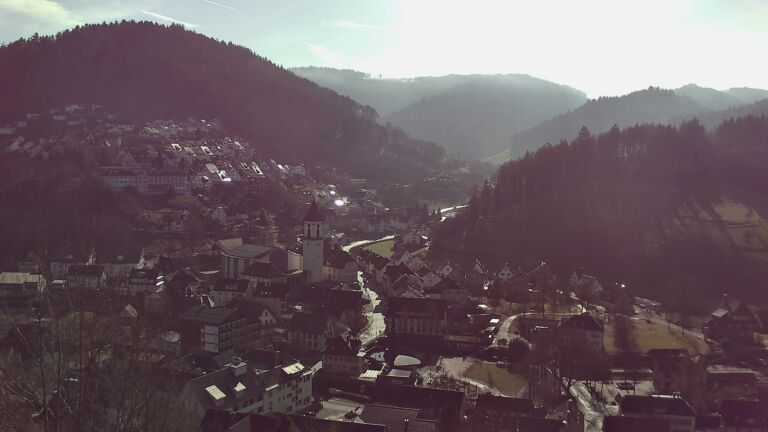 Dieses Bild zeigt eine Webcam-Aufnahme von Ottenhöfen, aufgenommen am Samstag, den 31.01.2026 um 12:10 Uhr