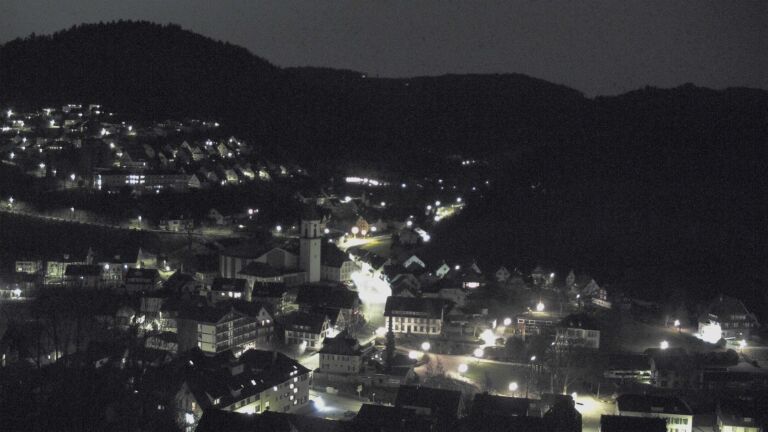 Dieses Bild zeigt eine Webcam-Aufnahme von Ottenhöfen, aufgenommen am Donnerstag, den 05.03.2026 um 23:00 Uhr