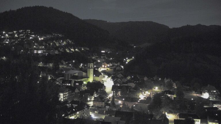 Dieses Bild zeigt eine Webcam-Aufnahme von Ottenhöfen, aufgenommen am Donnerstag, den 24.09.2026 um 22:30 Uhr