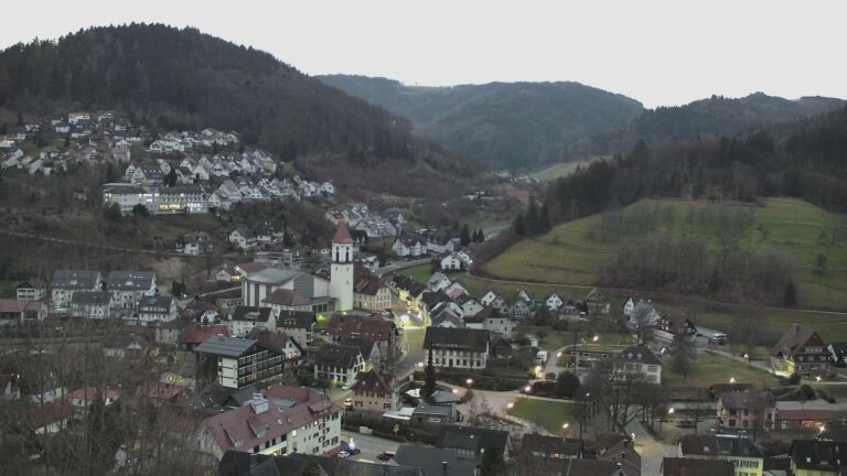 Dieses Bild zeigt eine Webcam-Aufnahme von Ottenhöfen, aufgenommen am Samstag, den 28.02.2026 um 06:50 Uhr