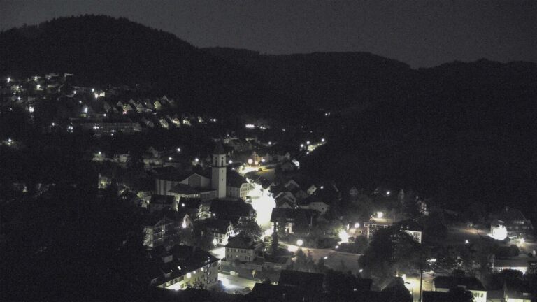 Dieses Bild zeigt eine Webcam-Aufnahme von Ottenhöfen, aufgenommen am Montag, den 03.08.2026 um 00:30 Uhr