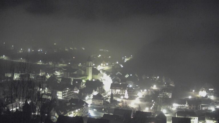 Dieses Bild zeigt eine Webcam-Aufnahme von Ottenhöfen, aufgenommen am Samstag, den 27.12.2025 um 06:10 Uhr