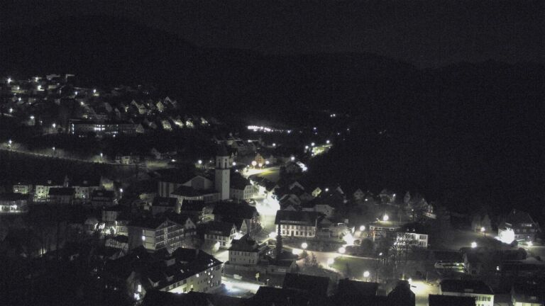 Dieses Bild zeigt eine Webcam-Aufnahme von Ottenhöfen, aufgenommen am Donnerstag, den 09.04.2026 um 01:00 Uhr