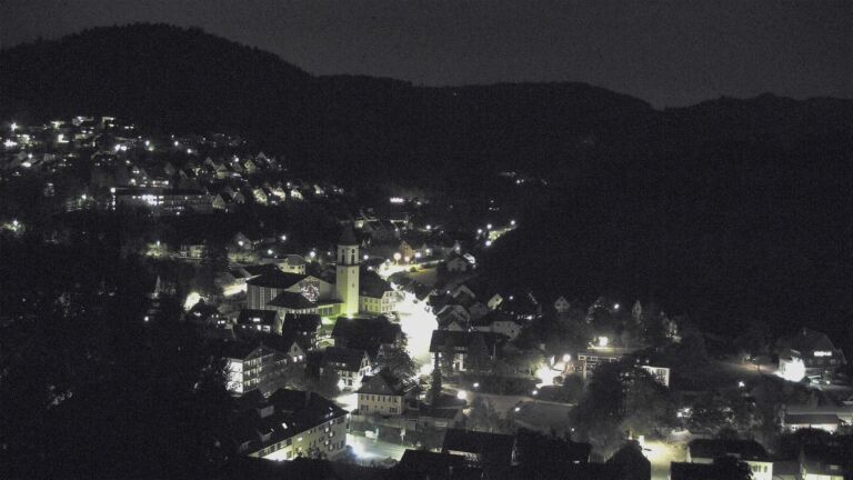 Dieses Bild zeigt eine Webcam-Aufnahme von Ottenhöfen, aufgenommen am Dienstag, den 29.09.2026 um 21:00 Uhr