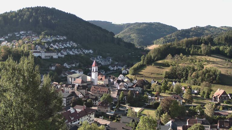Dieses Bild zeigt eine Webcam-Aufnahme von Ottenhöfen, aufgenommen am Freitag, den 04.09.2026 um 08:50 Uhr