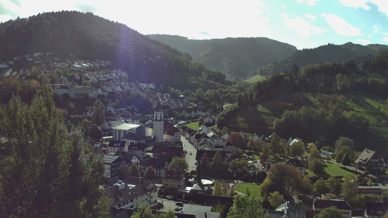 Dieses Bild zeigt eine Webcam-Aufnahme von Ottenhöfen, aufgenommen am Donnerstag, den 22.10.2026 um 11:40 Uhr