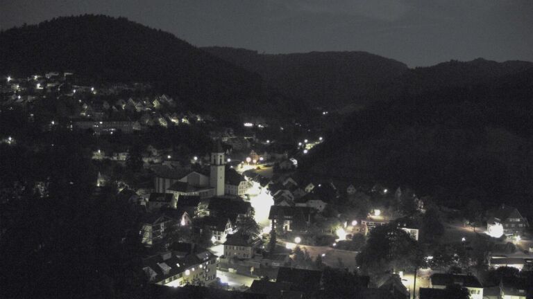 Dieses Bild zeigt eine Webcam-Aufnahme von Ottenhöfen, aufgenommen am Sonntag, den 02.08.2026 um 04:00 Uhr