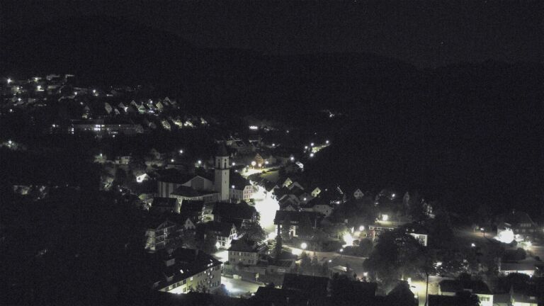 Dieses Bild zeigt eine Webcam-Aufnahme von Ottenhöfen, aufgenommen am Sonntag, den 12.07.2026 um 00:30 Uhr