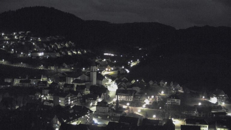 Dieses Bild zeigt eine Webcam-Aufnahme von Ottenhöfen, aufgenommen am Sonntag, den 01.03.2026 um 03:30 Uhr