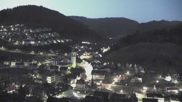 Dieses Bild zeigt eine Webcam-Aufnahme von Ottenhöfen, aufgenommen am Sonntag, den 08.03.2026 um 06:10 Uhr