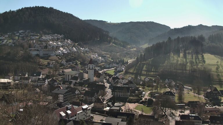 Dieses Bild zeigt eine Webcam-Aufnahme von Ottenhöfen, aufgenommen am Mittwoch, den 25.02.2026 um 12:30 Uhr